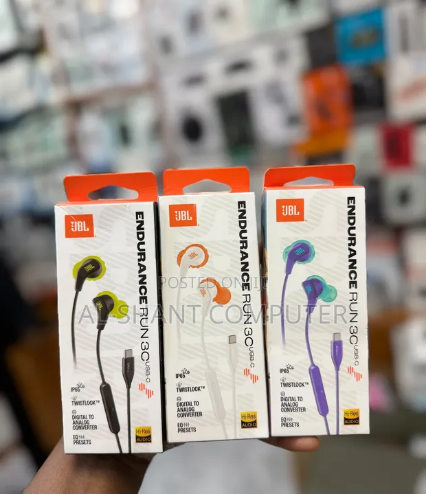 JBL Endurance Run 3C Wired Sport Headphones - 1