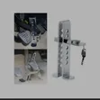 CQ-248 Steel Car Brake and Clutch Anti-Theft Pedal Lock - 3