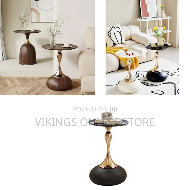 Cream Style Round Side Table - Household - 1