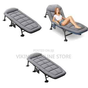 Portable Reclining Camping Fishing Chair with Pillow