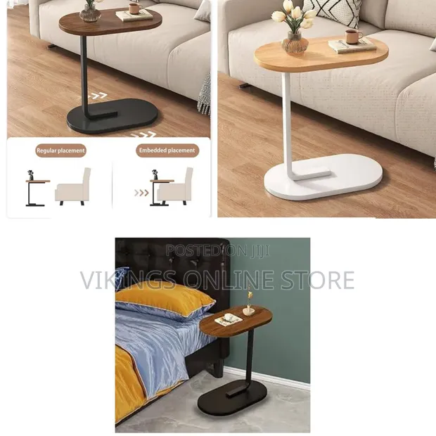Brand New C-Shaped Mini Nightstand Coffee Table - 1