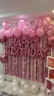 Balloons & Wall Backdrop Party Supplies - 1