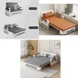Folding Sofa Bed with Pillow and Wheels - 2
