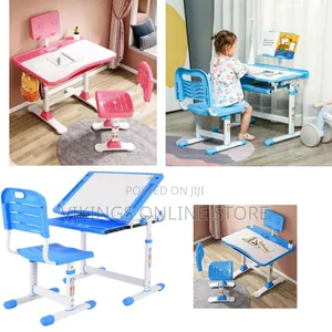 Kids Height Adjustable Student Writing Desk with LED Lamp