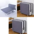 Folding Portable Guest Bed Chair Sofa with Wheels - 1