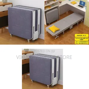 Folding Portable Guest Bed Chair Sofa with Wheels