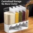 5-Compartment Wall-Mounted Food Dispenser - 2