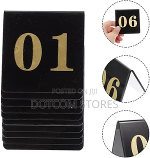 1pc Acrylic Table Number Signs with Holder (11-20)