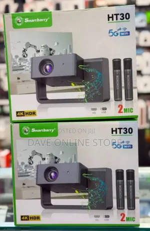 Smartbarry HT30 Projector with 2 Microphones