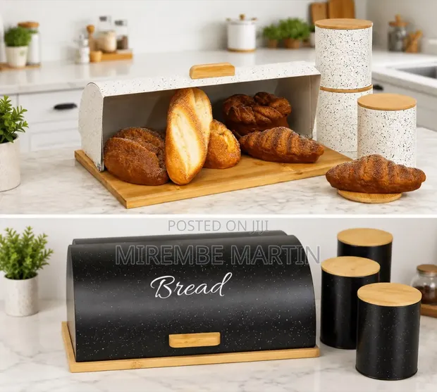 Wooden Floor Bread Bins - 1