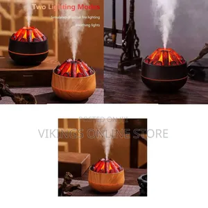 New 300ml Mini Humidifier - Simulated Charcoal Fire