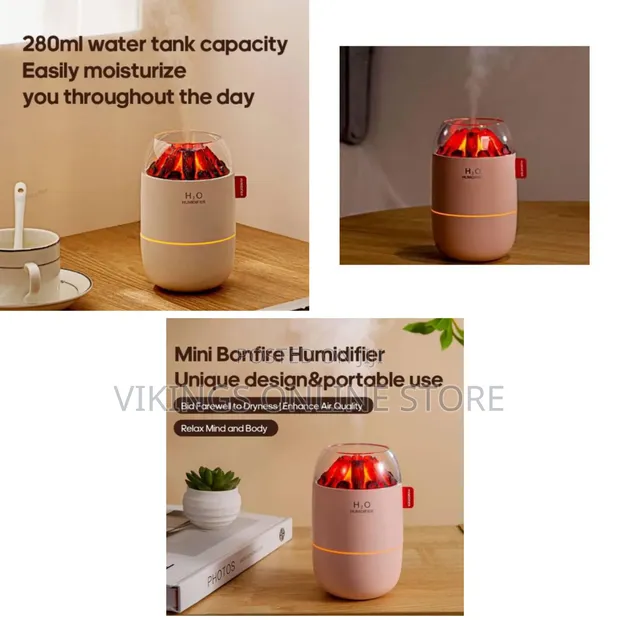 280ml USB Portable Mini Humidifier with Night Light - 1