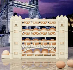 4-Tier Gravity-Fed Egg Dispenser - Khaki