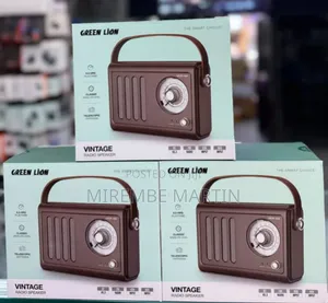 Green Lion Vintage Radio Speaker with Bluetooth