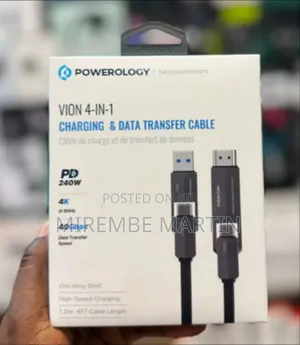 Powerology Vion 4-in-1 Cable Supports 240W Fast Charging