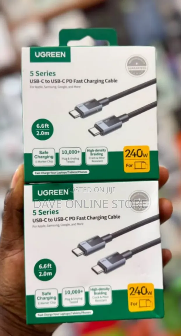 UGREEN 5 Series USB-C to USB-C PD Fast Charging Cable - 1