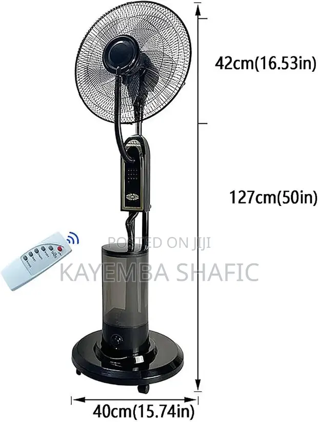 16-Inch Pedestal Mist Fan Humidifier Air Cooler - Brand New - 1