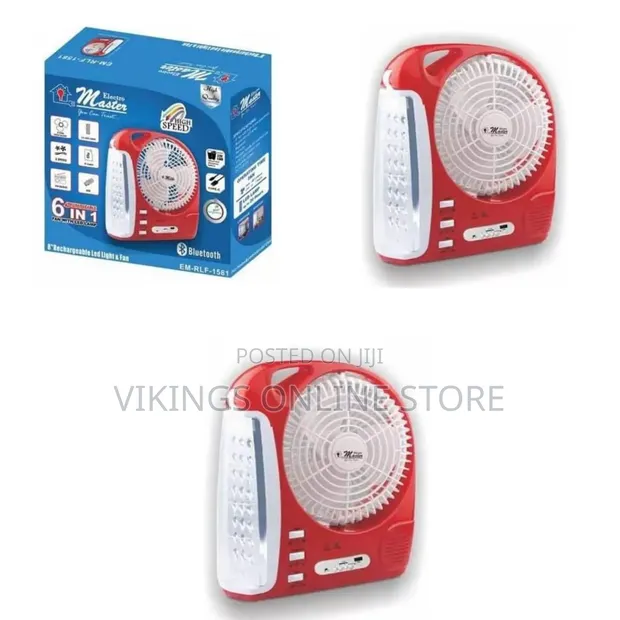 Electro Master 6-in-1 AC/DC Portable Fan - 1