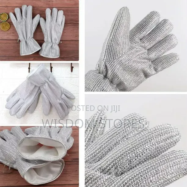 Aluminum Foil Dishwashing Gloves (Pair) - 1