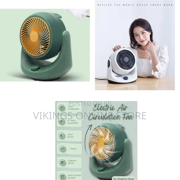 Mini Office Desktop Fan - Green - 1