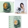 Mini Office Desktop Fan - Green - 1