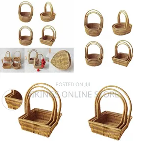 3pcs Stackable Fruit Baskets with Handles