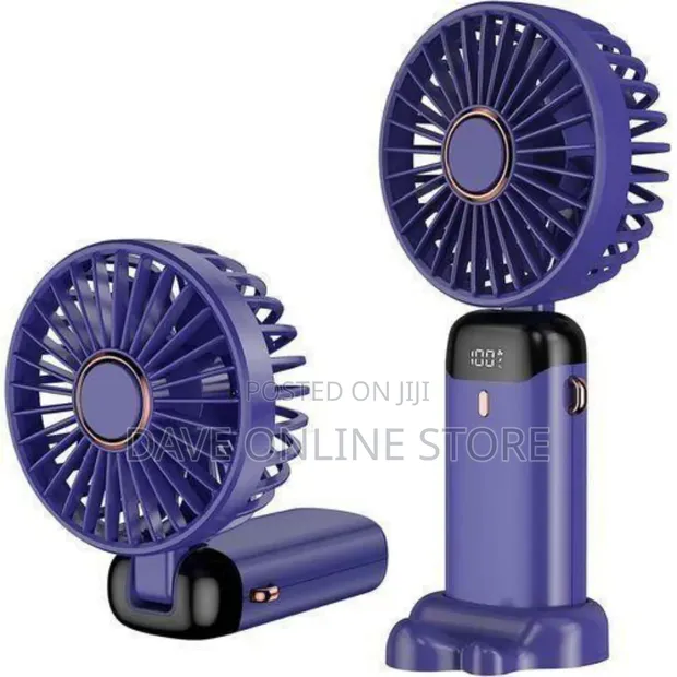 Purple Foldable Mini Handheld Fan - 1