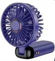 Purple Foldable Mini Handheld Fan - 2