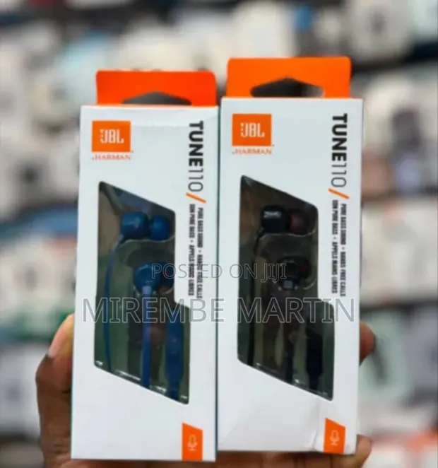 JBL Tune 110 Wired Earphones - Red - 1