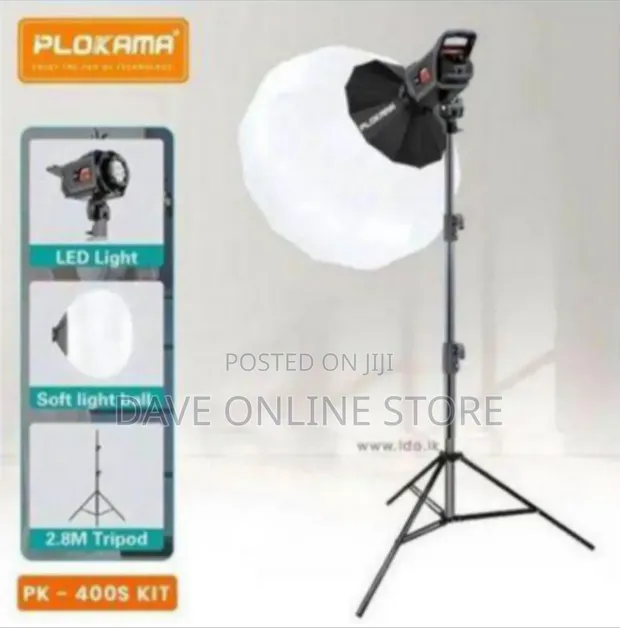 PLOKAMA PK-400S Studio Lighting Kit - 1