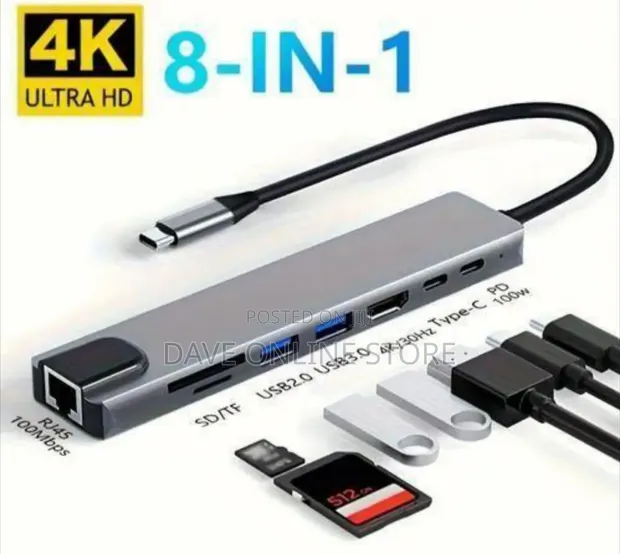 Generic 8-in-1 USB-C Hub - 1