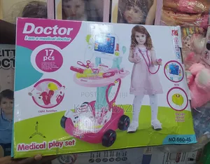 17-Piece Medical Play Set with Doctor Trolley