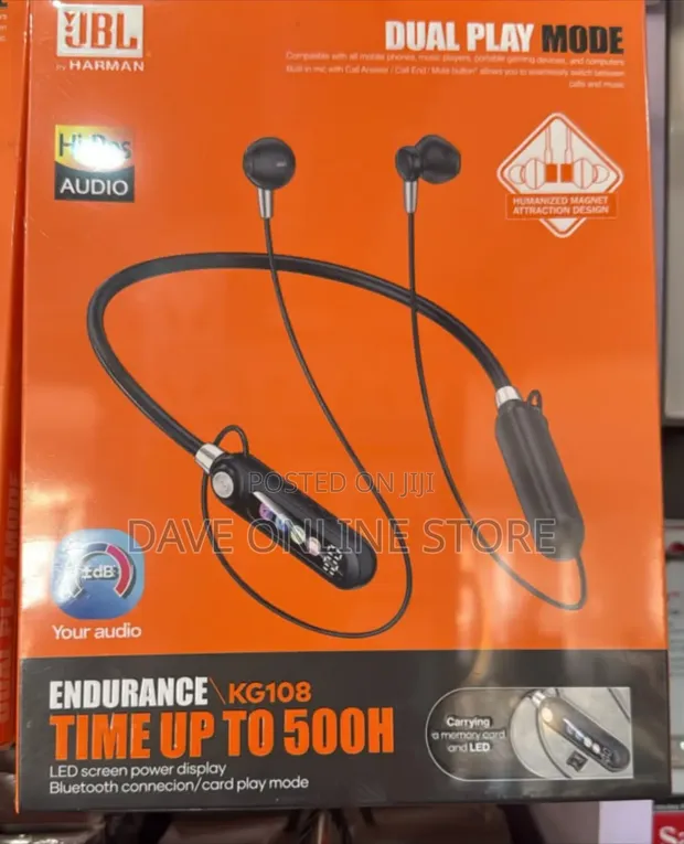 JBL Endurance KG108 Neckband Headset - 1