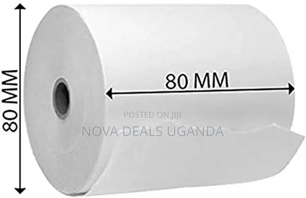 POS Receipt Thermal Roll Paper (80x80mm, 50 Rolls/Box) - 1