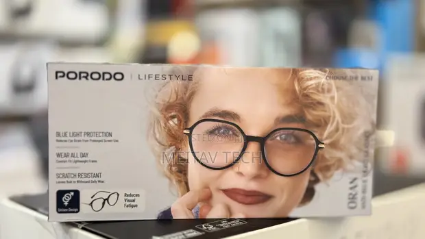 Porodo Lifestyle Oran Round Frame Anti Blue Light Computer Glasses - 1