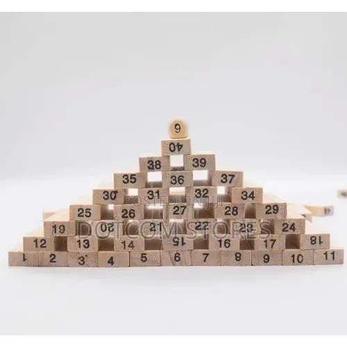 Wooden Number Building Blocks Set - 1