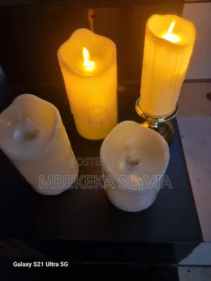 3pcs Big LED Smokeless Candles
