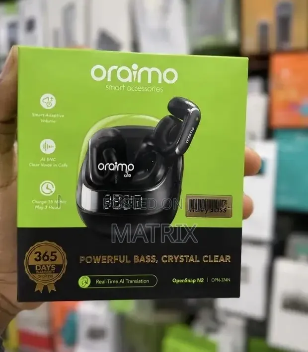 Oraimo OpenSnap N2 Wireless Earbuds (OPN-374N) - 1