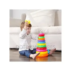 Discovery Toys Colorful Stacking Rings with Duck Topper