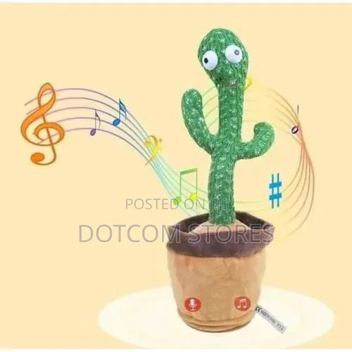 Dancing Talking Cactus Toy - Green - 1