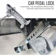 Stainless Steel Anti-Theft Car Pedal Lock - 2