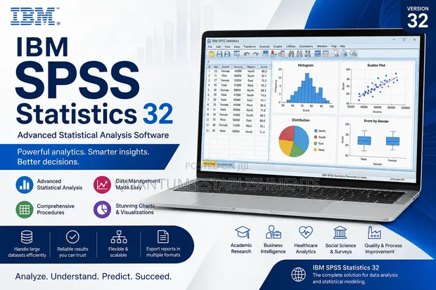 IBM SPSS Statistics 32 - Advanced Statistical Software - 1