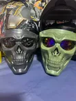 Tactical Motorcycle Masks with Detachable Skull Face Shields - 3