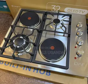 Digiwave DWGC2013S Built-in Hob | 2 Gas Burners + 2 Electric Hot Plates