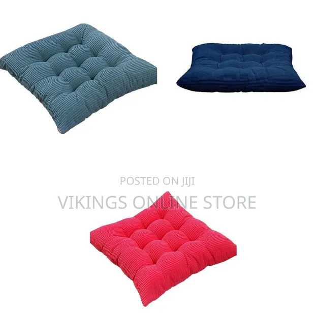 Nonslip Tufted Seat Cushions with Ties - 1