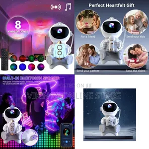 Astronaut Galaxy Projector Light with Moon