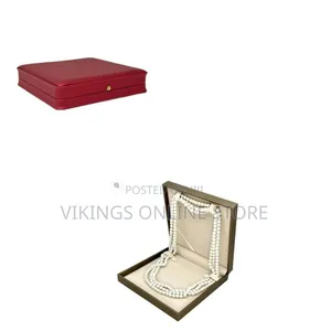 Jewelry Set Box - PU Leather Necklace Boxes for Rings & More