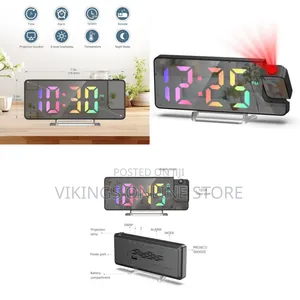 Bedroom Digital Projection Alarm Clock with Temperature