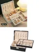 PU Leather 2-Layer Jewelry Box Organizer Travel Case - 2