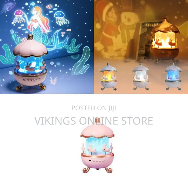 Bunny Carousel Night Light Projector - 6 Film Sets - 1